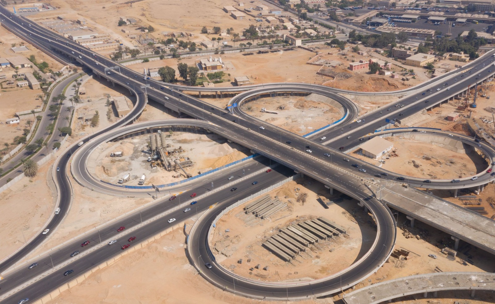 Highway Cloverleaf Interchange